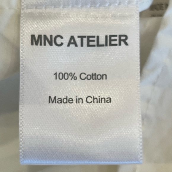 MNC Atelier Cotton Tunic Distressed Collar and Hem Couture Lagenlook Size Medium - Picture 11 of 14